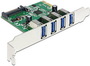 Multi I/O PCIE 4xUSB 3.0 Port Delock 89360