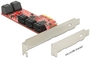 Multi I/O PCIE 10xSATA3 Low Profil Delock 89384
