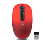 Mouse Ewent EW3227 Wireless Optical Red