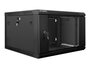 Szekr. Fali  6U 19' 600 mély x 600 Black Lanberg WF01-6606-10B