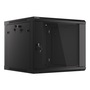 Szekr. Fali  9U 19' 600 mély x 600 Black Lanberg WF01-6609-10B