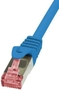 Kab UTP Patch árnyékolt  0,5m CAT6 S/FTP kék Logilink CQ2026S