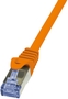 Kab UTP Patch árnyékolt  0,25m CAT6A FTP narancssárga CQ3018S