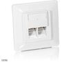 ET x Falidoboz 2×RJ45 CAT6 süllyesztett Equip 125765