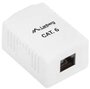ET x Falidoboz 1×RJ45 CAT6 Aljzat Lanberg OU6-0001-W