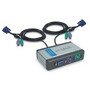Elosztó KVM  2PC PS2 D-Link DKVM-2K +2kábel