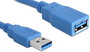 Kab USB3.0-A-A hosszabbitó apa/anya 3m Delock 82540