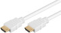 Kab Mon HDMI - HDMI with Ethernet 2m White Goobay 31893