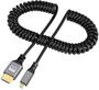 Kab Mon HDMI - Micro HDMI  M-M 2,4m 4k spiral Thunder C4KSMC-024