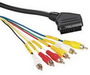 Kab Scart 21p - 6xRCA 1,5m  VLVP31160B20