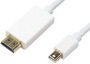 Kab Mon DP Mini - HDMI 2m White Logilink CV0056