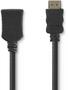 Kab Mon HDMI M - HDMI F 5m (HDMI hosszabitó) Nedis CVGP34090BK50