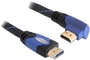 Kab Mon HDMI - ETH A-A angled 1m Delock 82955