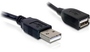 Kab USB A-A Hosszabbító  0,15m (15cm)  P-M Delock 82457