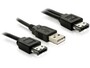 Kab Tápkábel 'Y' POE eSATA -  USB  Delock 84387