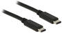 Kab USB Type-C 2.0 - USB Type-C 2.0  1m Delock Black 83673