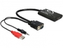 Forditó VGA-HDMI Adapter with Audio Delock 62408
