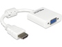 Forditó HDMI M - VGA konverter 15cm Delock 65346 White
