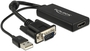 Fordító VGA - HDMI+USB audio Delock 62668