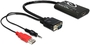 Fordító HDMI-VGA+3,5mm jack audio Delock 62407