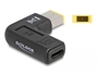 Fordító USB Type C F - Lenovo Square M 90fok hajlit Delock 60003