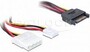 Fordító Táp SATA 15pin - molex+floppy Delock 65227
