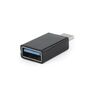 Fordító USB 3.0 Type-C M - USB-A F Black Gembird A-USB3-CMAF-01