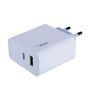 Adapter 1xUSB+1x USB-C 3A 5V 45W QC 3.0 Akyga AK-CH-14