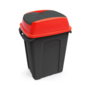 Szemetes kuka billenő fedéllel műanyag 70 literes HIPPO antracit/piros