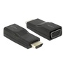 Delock 65655 HDMI dugó > VGA hüvely fekete adapter