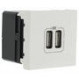 Legrand 077594 Program Mosaic 2400 mA 2 modulos fehér kettős USB töltő aljzat