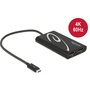 Delock 62708 Thunderbolt™ 3 apa > 2 x Displayport anya 4K 60 Hz adapter