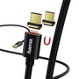 Hama 178374 fekete 1m mágneses csatlakozós USB Type-C adatkábel