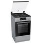 Gorenje K5341SH-B inox, szabadonálló, gáz, kombinált, főzőzóna: 4, sütő:70L, grill, tűzhely