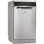 Whirlpool WSFO 3T125 6PC X inox, programok száma: 8, keskeny szabadonálló, 10 terítékes mosogatógép 