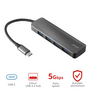 Trust Halyx 4 portos USB-C USB3.2 alumínium HUB