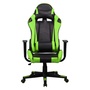 Iris GCH201BE fekete / zöld gamer szék