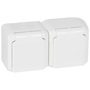 Legrand 782374 Forix IP44 fehér 2X2P+F dupla csatlakozóaljzat