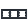 Schneider EPH5800371 ASFORA vízszintes antracit hármas keret