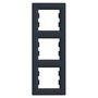 Schneider EPH5810371 ASFORA függőleges antracit hármas keret