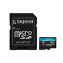 Kingston 64GB SD micro Canvas Go! Plus (SDXC Class 10 UHS-I U3) (SDCG3/64GB) memóriakártya adapterrel