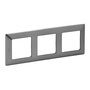 Legrand 754153 Valena Life Inox dekor 3-as keret
