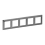 Legrand 754155 Valena Life Inox dekor 5-ös keret