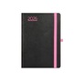 Kalendart Nero 2026 N015 A5 heti beosztású fekete-pink határidőnapló
