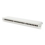 DIGITUS 19" 1U 24port Cat.6 kompakt szürke árnyékolt Patch Panel