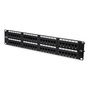 DIGITUS 19" 2U 48port Cat.6 kompakt fekete árnyékolatlan Patch Panel
