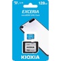 Kioxia 128GB SD micro (SDXC Class 10 UHS-I U1) Exceria (LMEX1L128GG2) memóriakártya adapterrel