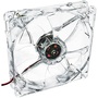 Akyga 120mm Molex 4 LED zöld ház hűtőventilátor