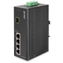 PLANET ISW-514PTF DIN sínre szerelhető 4port 10/100Mbps nem menedzselhető ipari PoE switch