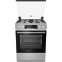 Gorenje KS6350XF inox, szabadonálló, gáz, kombinált, főzőzóna: 4, sütő:71L, grill, tűzhely